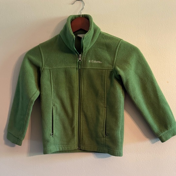 Columbia Forest Green Fleece Jacket - Picture 1 of 4
